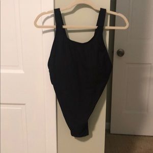 Never worn Andie Swim black ribbed swimsuit